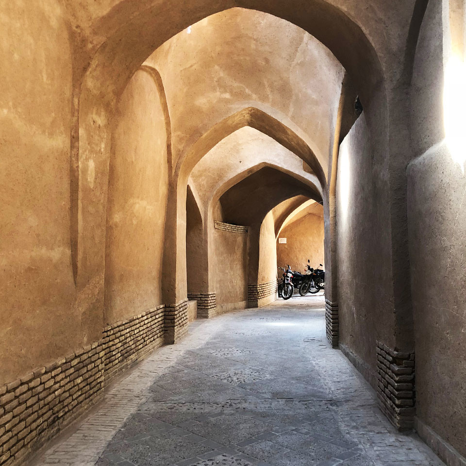 One of the alleys in Old Yazd