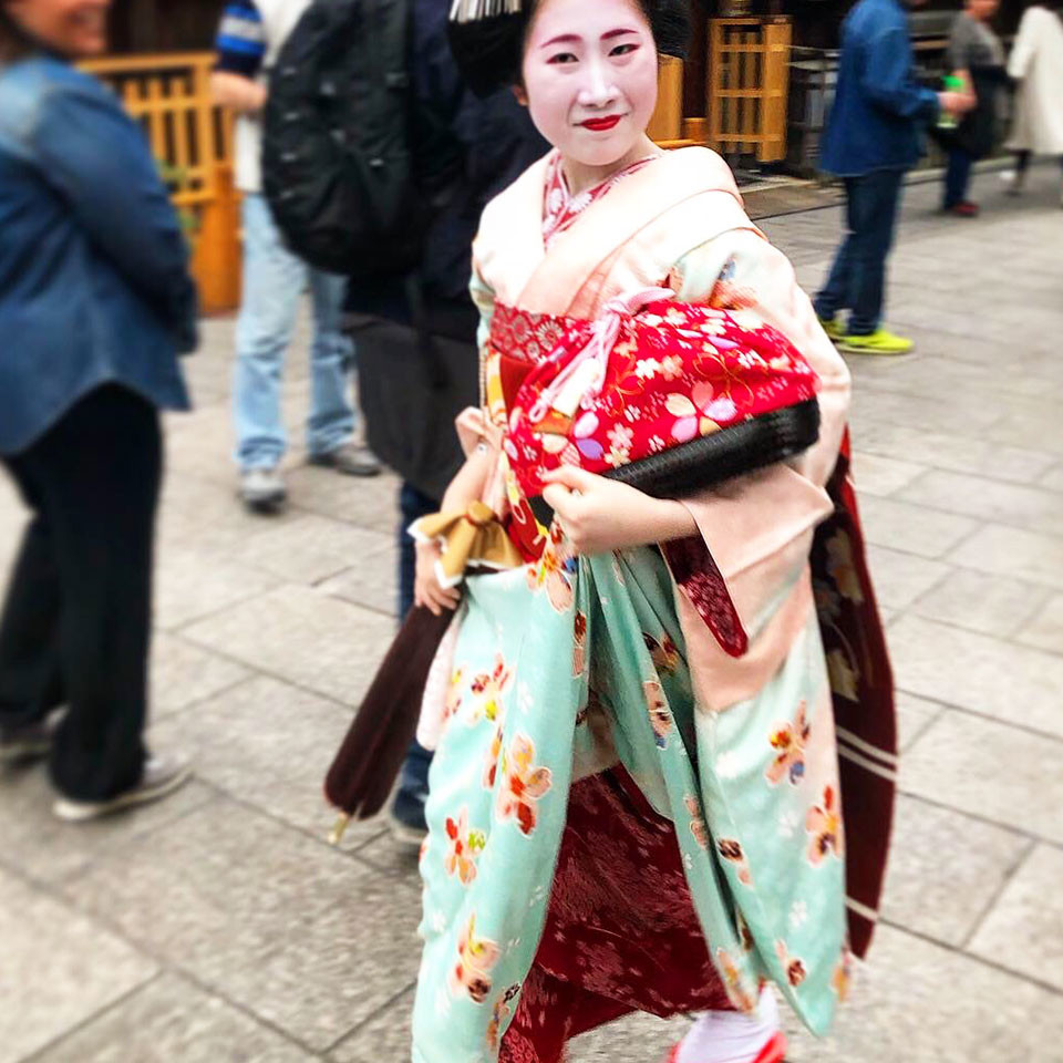 Geisha walking in Kyoto