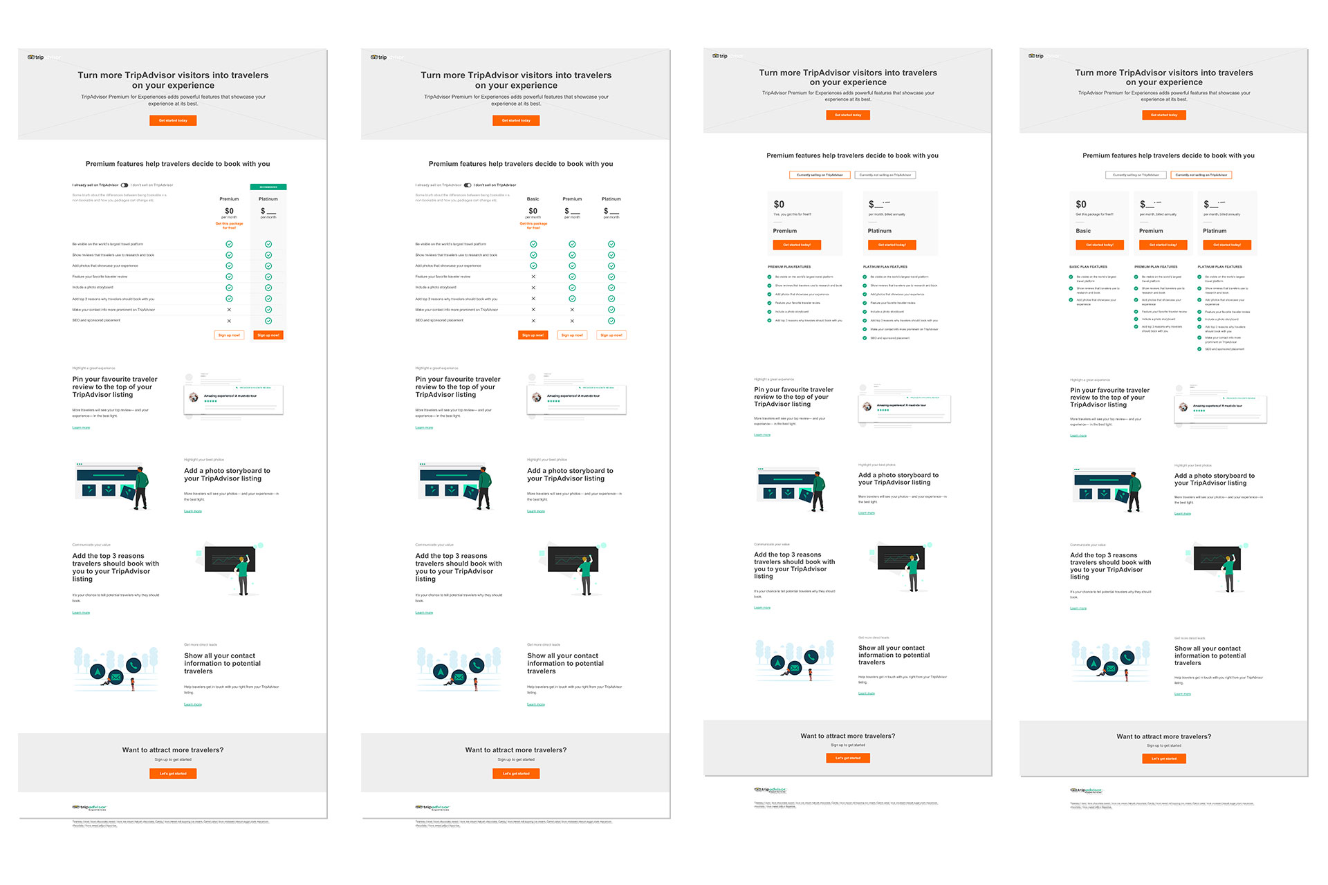 Another iteration on designs, testing 2 v.s. 3 pricing options